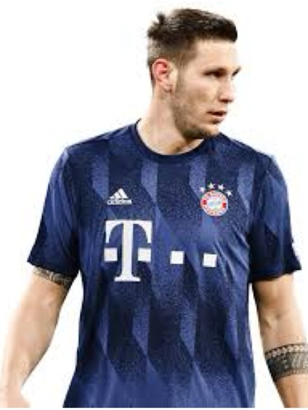 RARE Adidas FC Bayern München Pre-Match Jersey Navy Geometric Pattern NWT Size L
